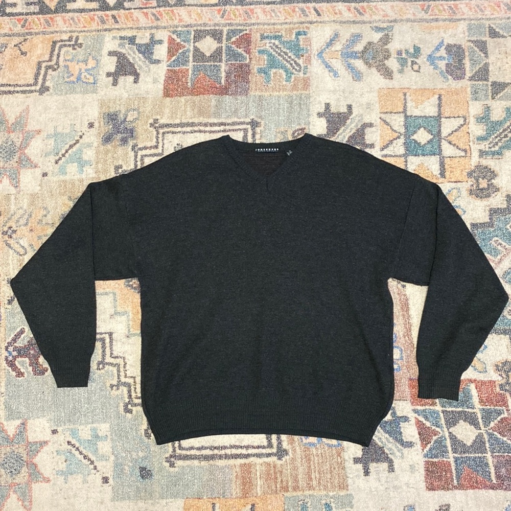 consensus dark grey cozy sweater